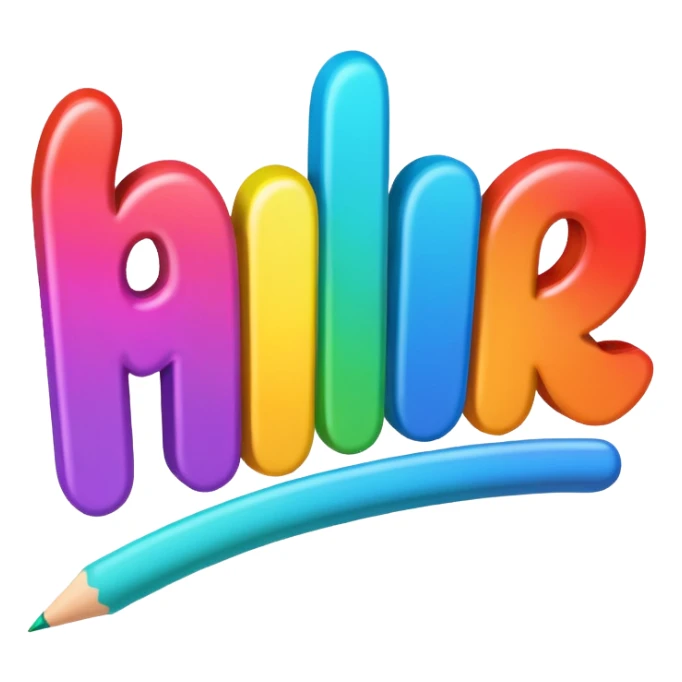 A sign that says "HYPE" in rainbow writing  sticker