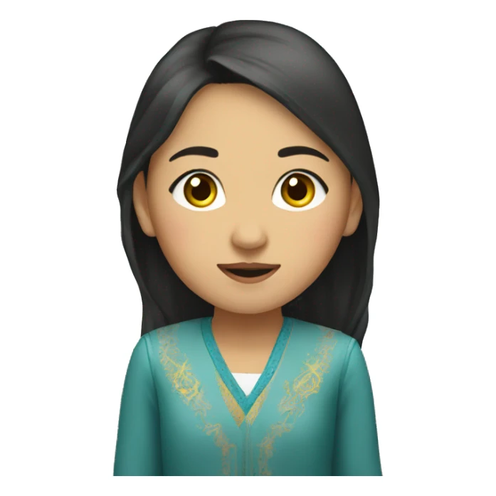 Kazakh girl sticker