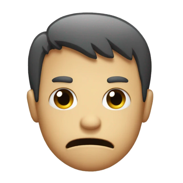 Frowning emoji with fist  sticker