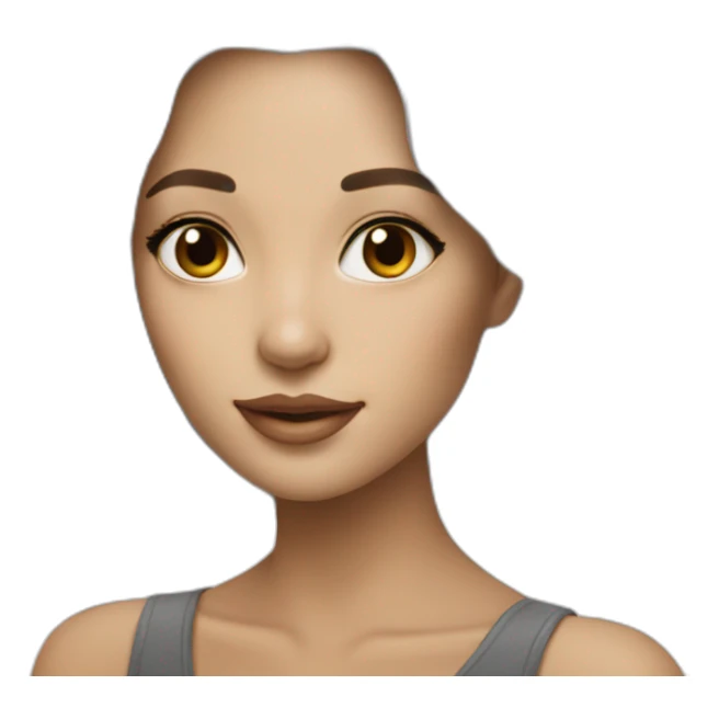 beautiful-girl-Silver-white hair sticker