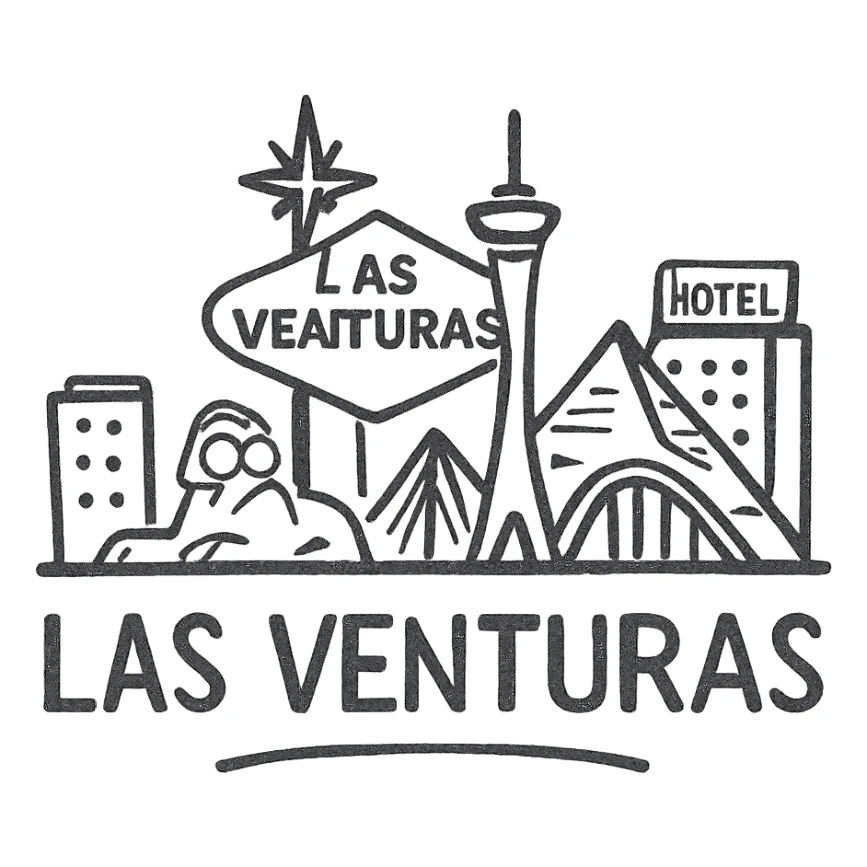 Las Venturas city skyline sticker