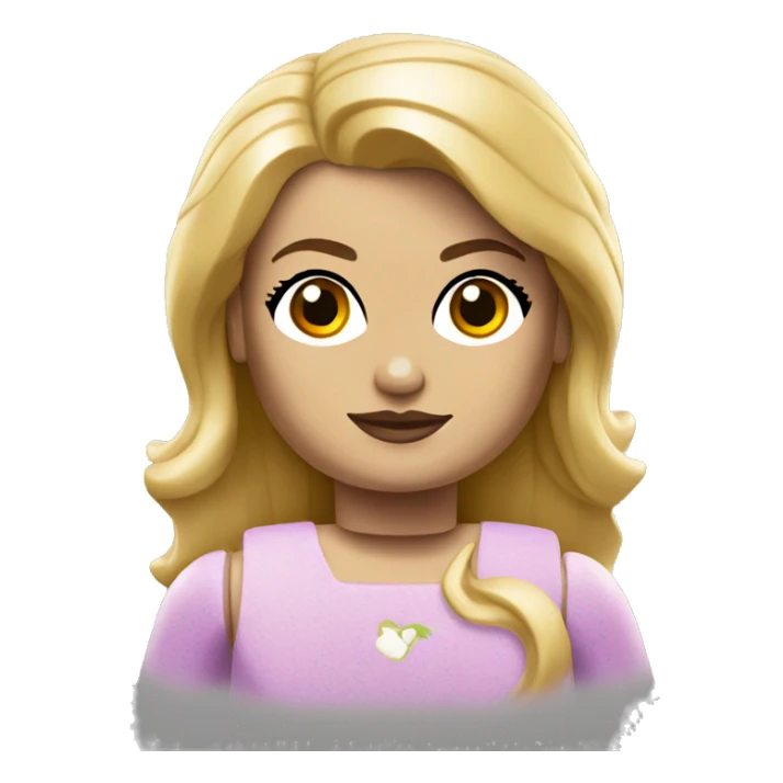 Lego girl blonde sticker