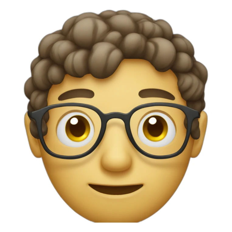 Ogonyok with glasses sticker