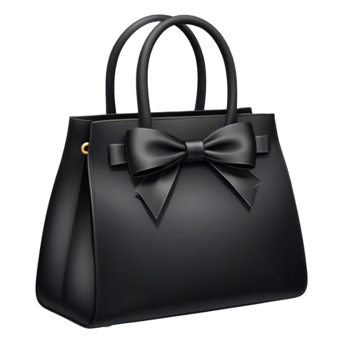 black bag with bows on the handles sticker