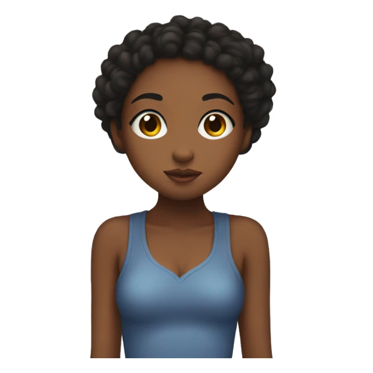 Mixed girl kissing black girl sticker