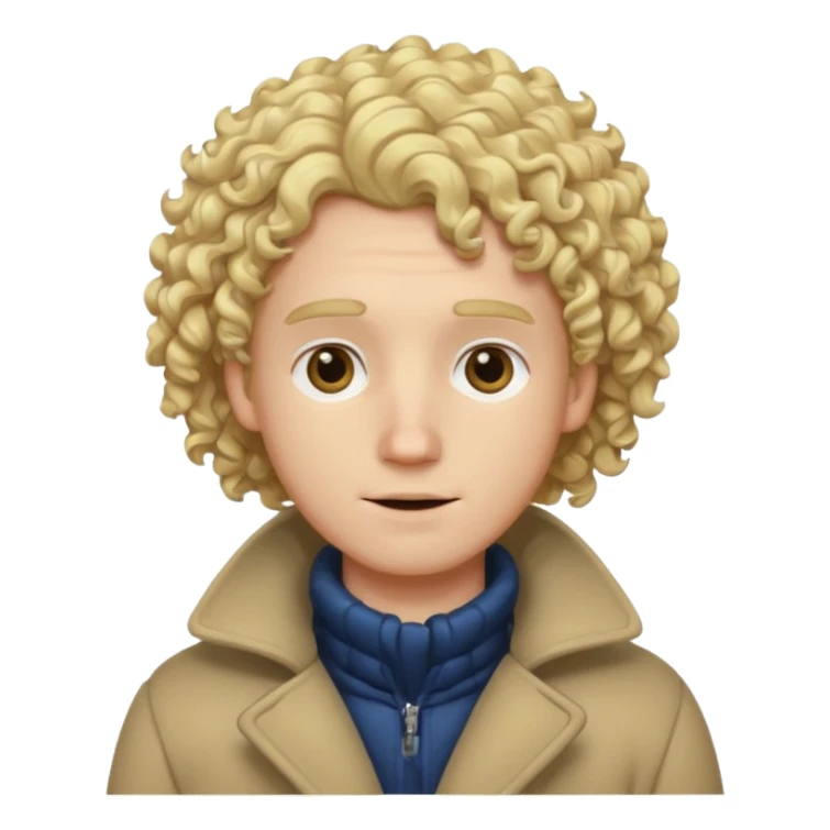 Man with Curly Hair – Blonde curls wearing winter clothes




 sticker