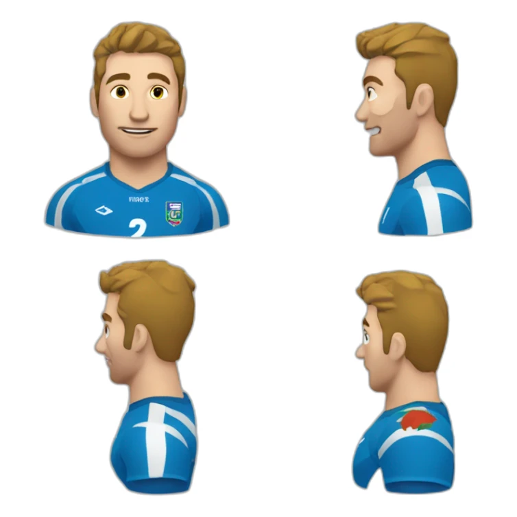 un joueur de rugby sticker