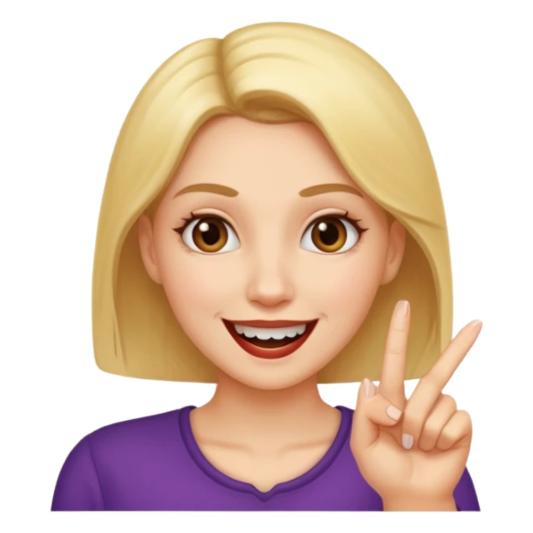 woman with a finger between her teeth smiling mischeviously sticker