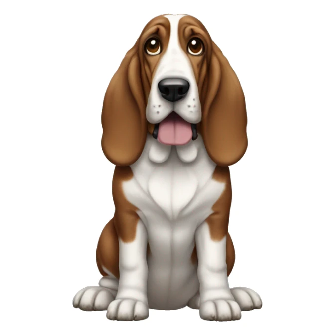 Dog-basset-hound-full-height sticker
