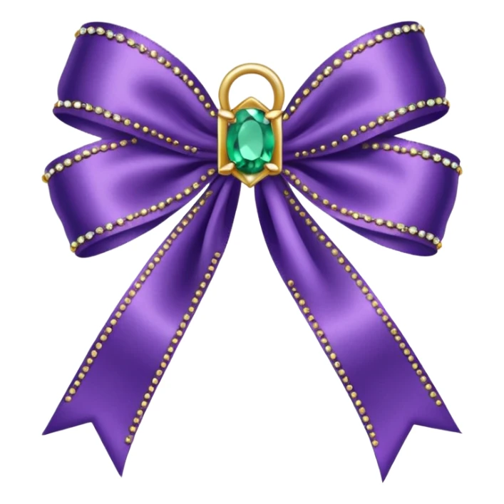 violet ribbon with jewelry sticker