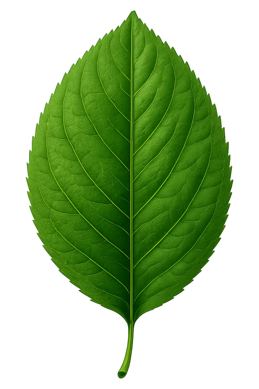 digital illustration of a leaf, no background sticker