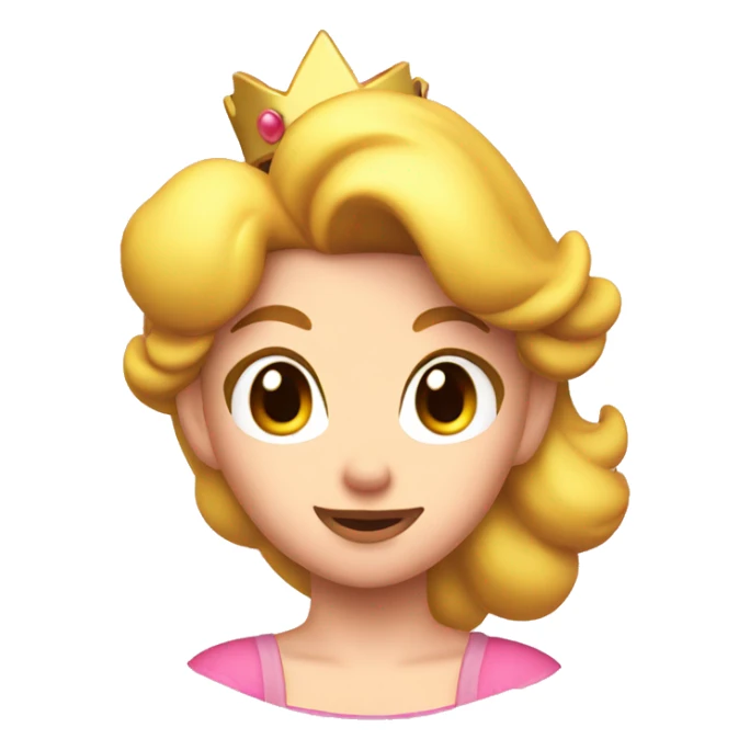 Princess peach head  sticker