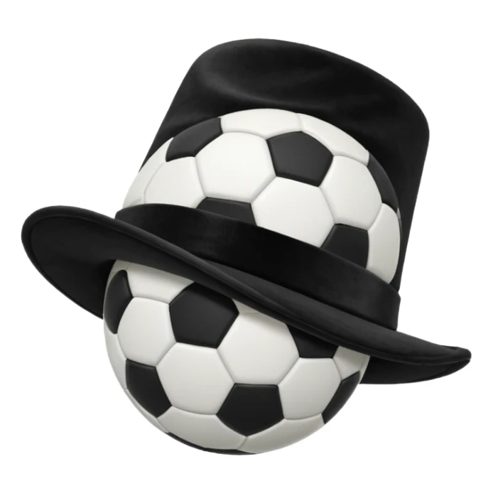 magician's hat soccer ball sticker