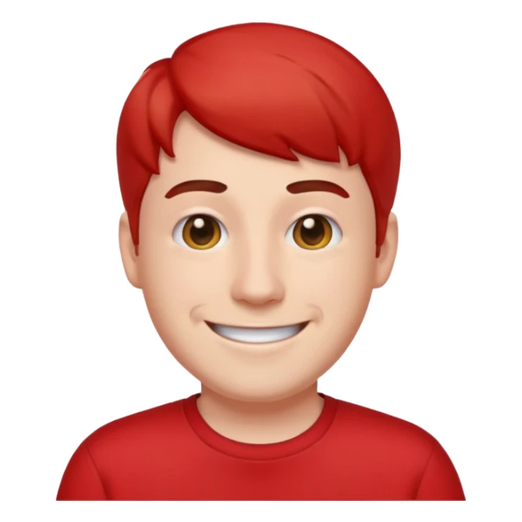 Make a emojis of mr beast face same to same real face  sticker