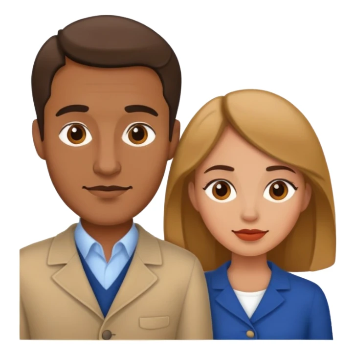 French man and woman sticker