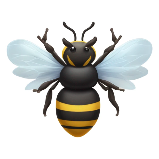 Half bull half bee sticker