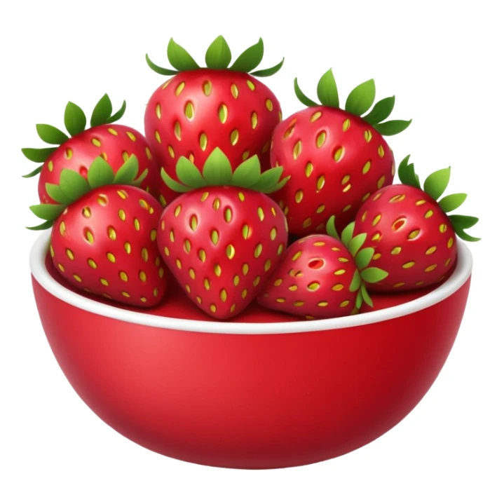 A bowl of strawberries  sticker