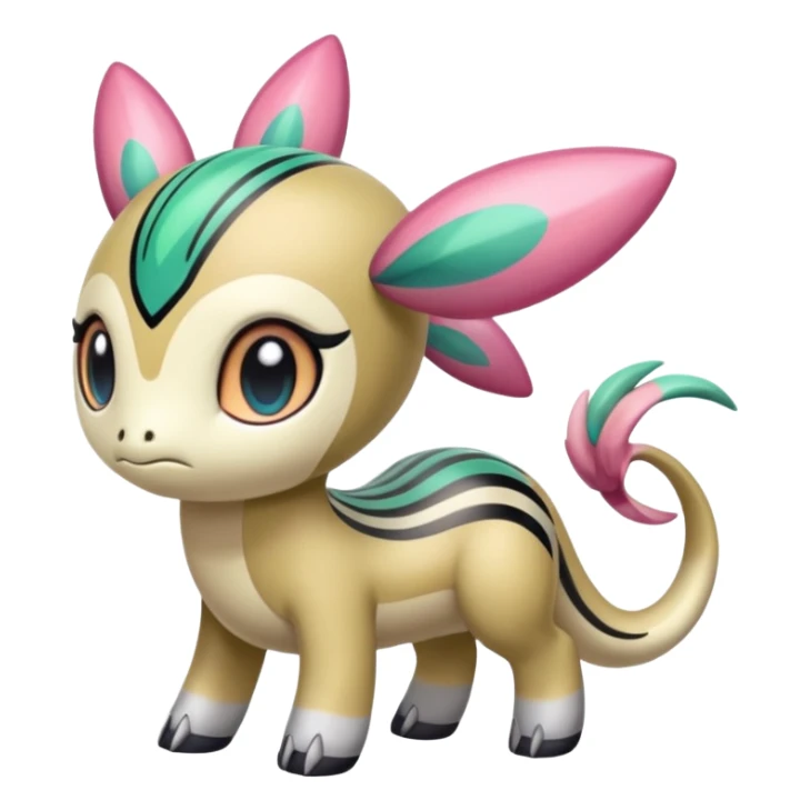 Colorful Exotic Meloetta-Palkia-Kirby-Fakémon-creature-hybrid sticker