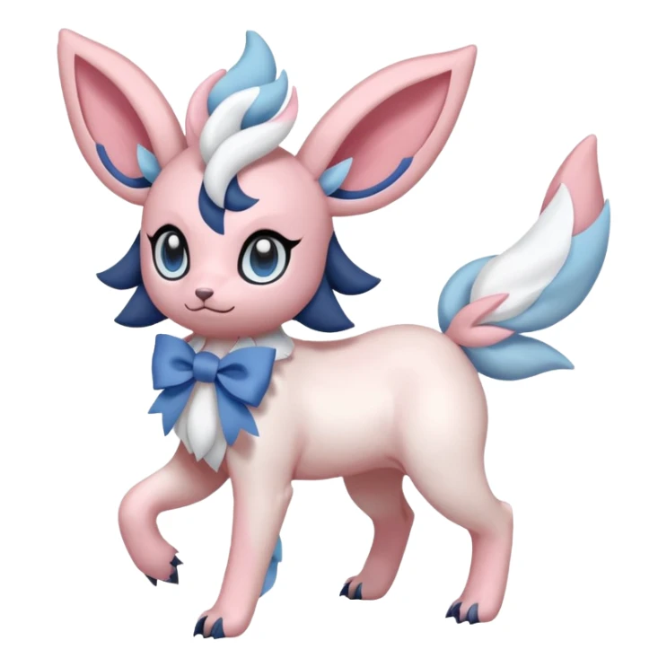 Pastel Absol-Sylveon-fusion (full body) sticker