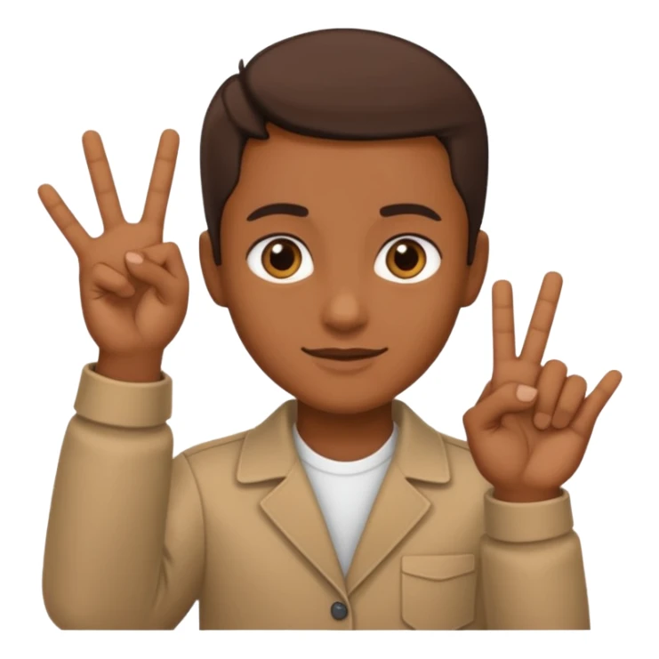 Yvl handsign Brown sticker