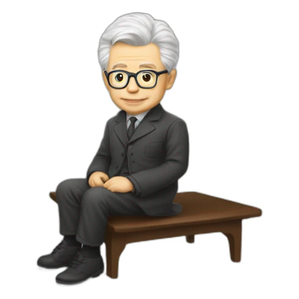 Eduard Limonov sitting on the toiy sticker