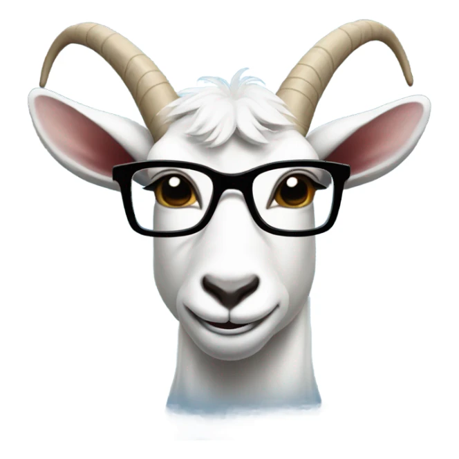 Goat with glasses and with the Argentina football tshirt sticker