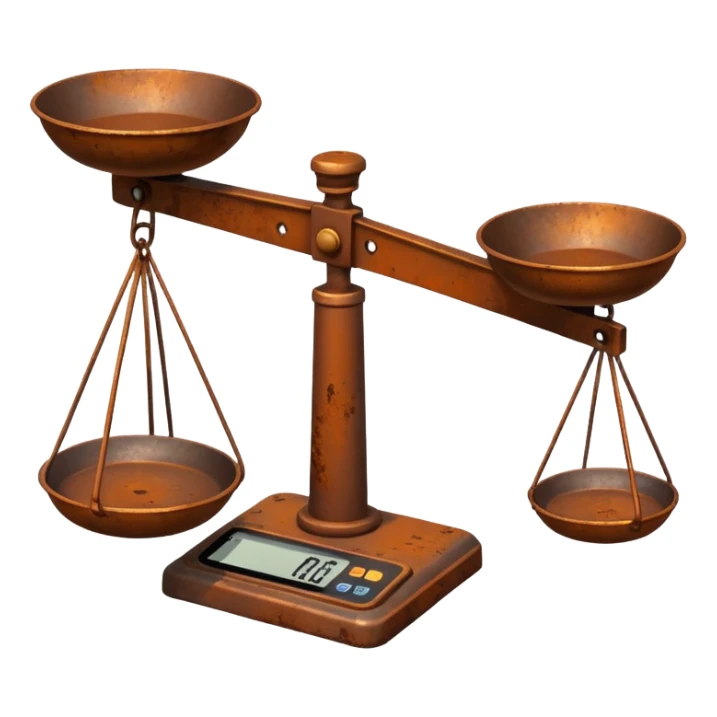 unbalanced scale sticker