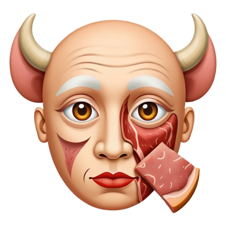 picasso abstract art SPAM MEAT face painting sticker