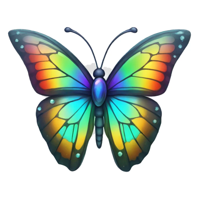 One Rainbow-Crystal-Gem-Butterfly-Crystal-Fly sticker