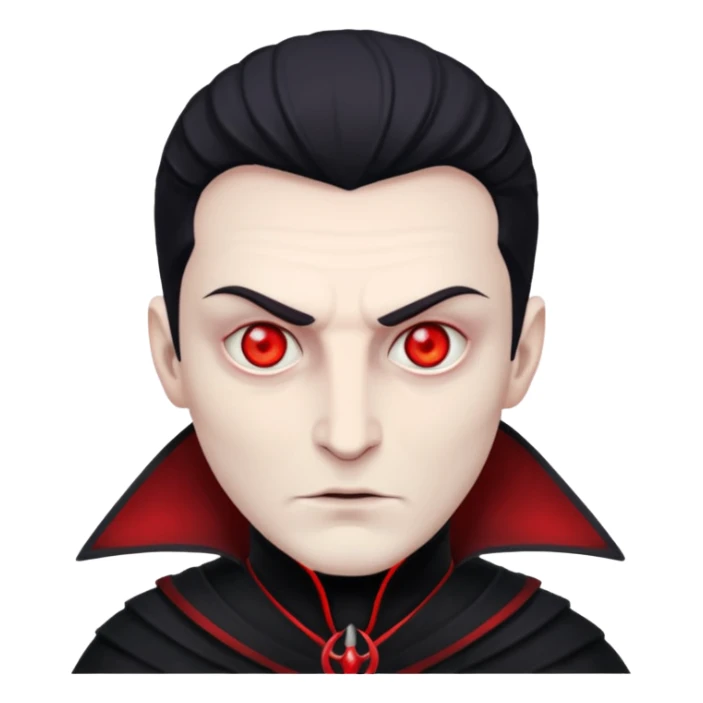 Evil, shadowie Male lord with Red glowing eyes and  sticker