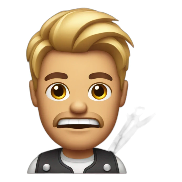 angry hairdresser sticker