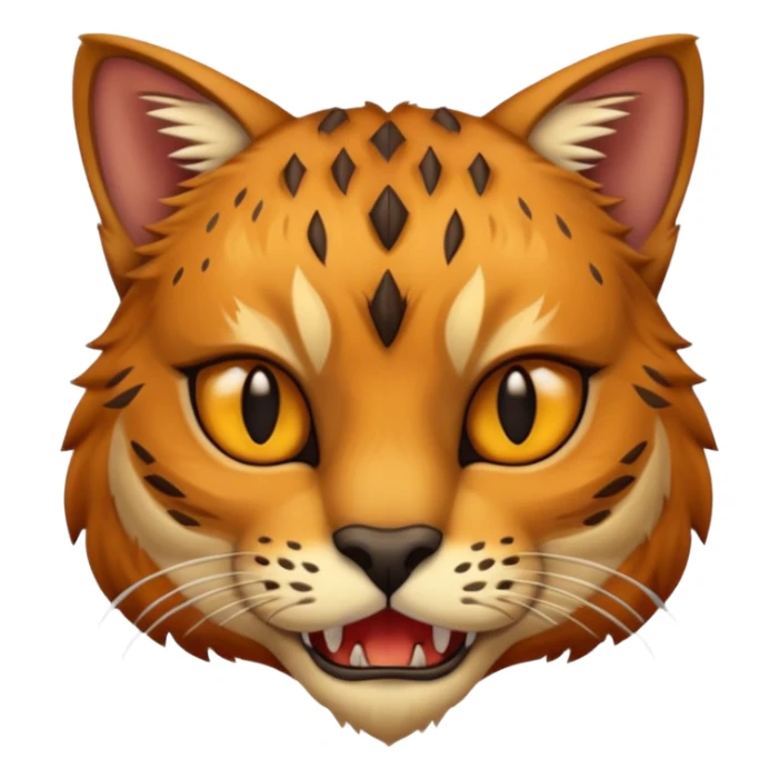 prehistoric cat wearing animal skin sticker