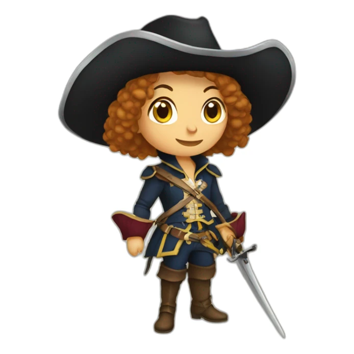 musketeer women sticker