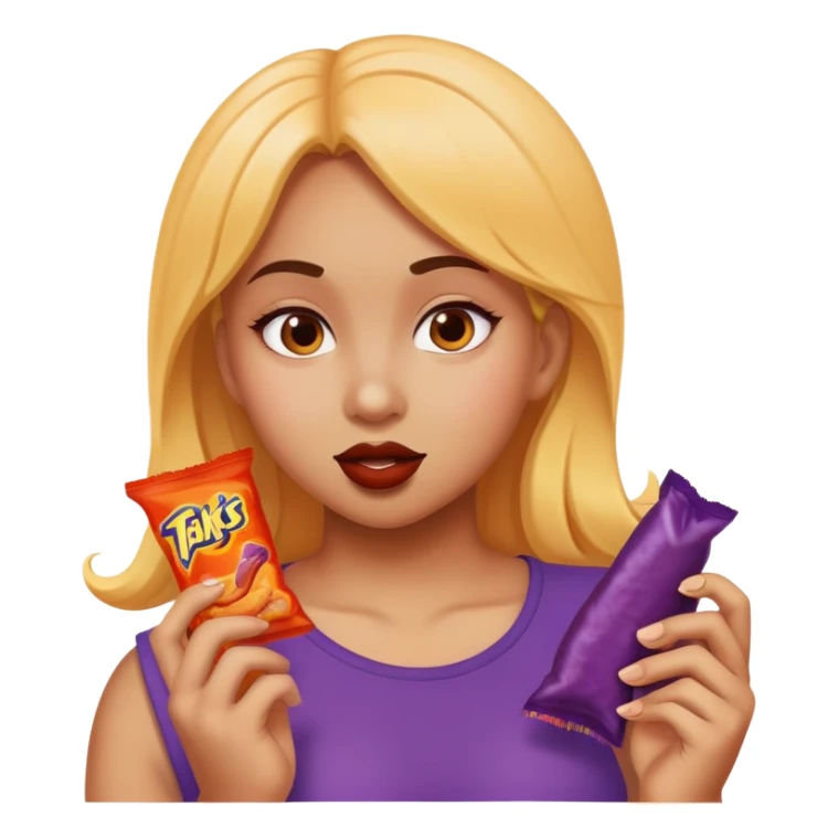 Girl with big booty eating takis sticker