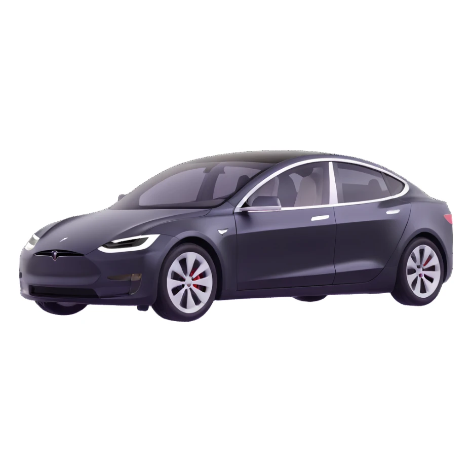 Tesla electric car sticker