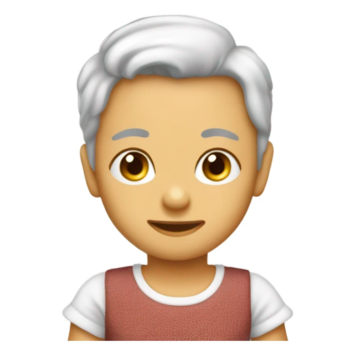 Emziğinin askısı kırmızı olan kız bebek sticker