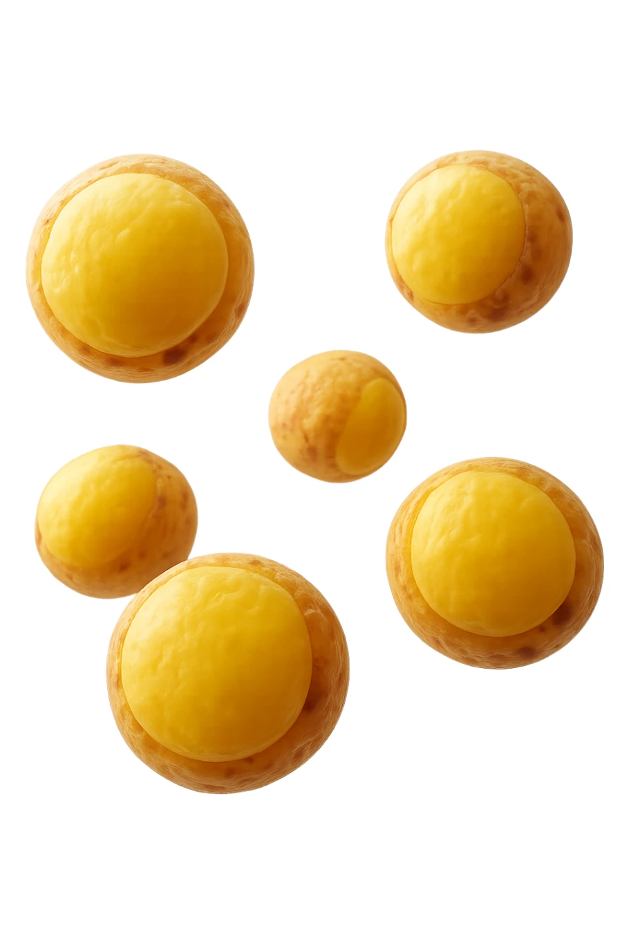 adipociti (cellule gialle) anatomiche realistiche fluttuano in aria sticker