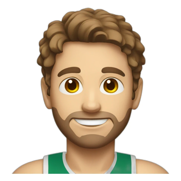 Young guy with brown hair playing pickleball sticker