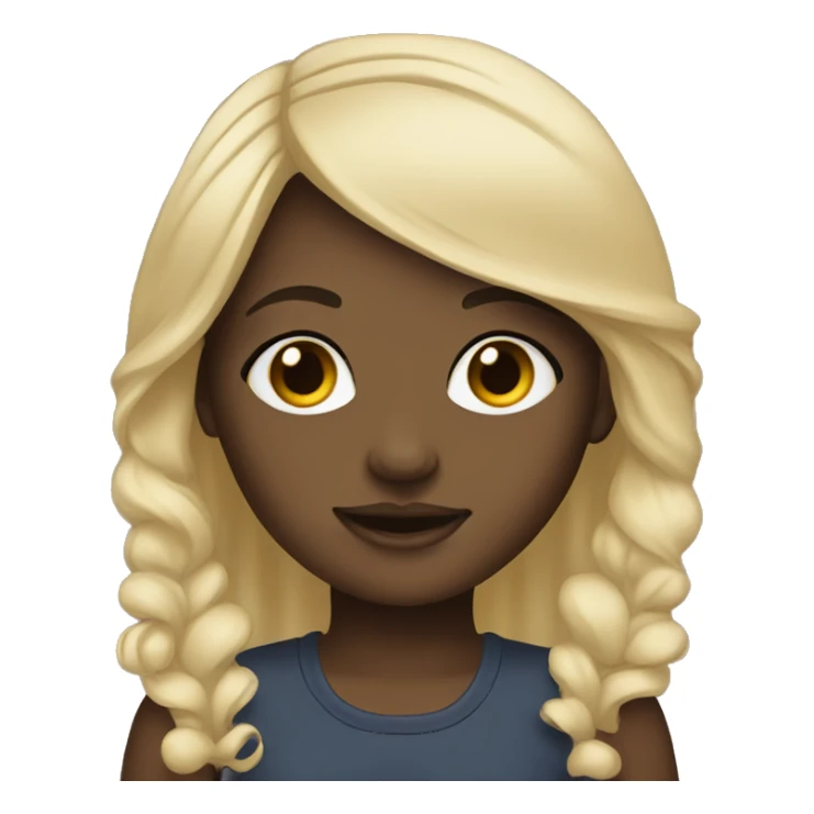 twins female light skin dark skin sticker