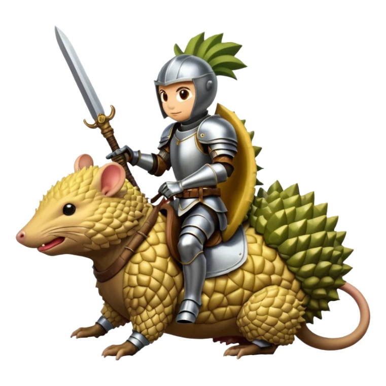 DURIAN KNIGHT RIDE ON THE RAT sticker