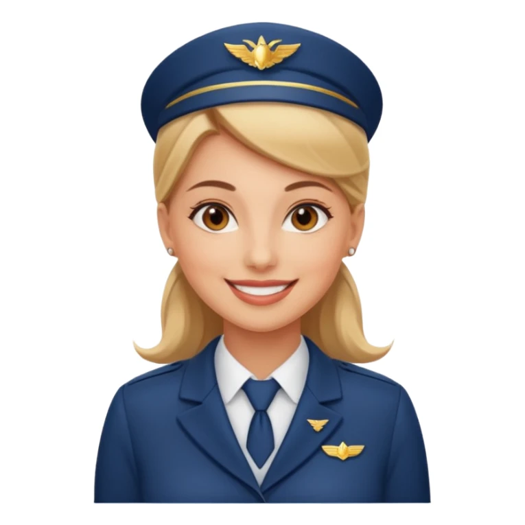 empathy flight attendant woman sticker