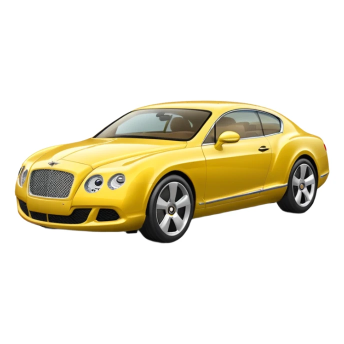 Yellow Bentley sticker