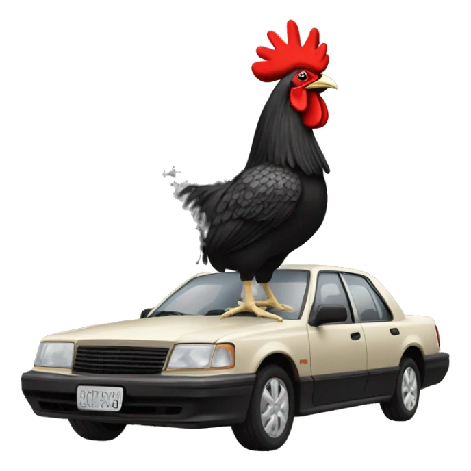 Gamecock riding on top of a commodore  sticker