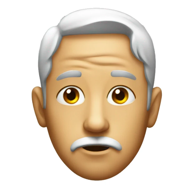 Emoji with side eye and shameful face sticker