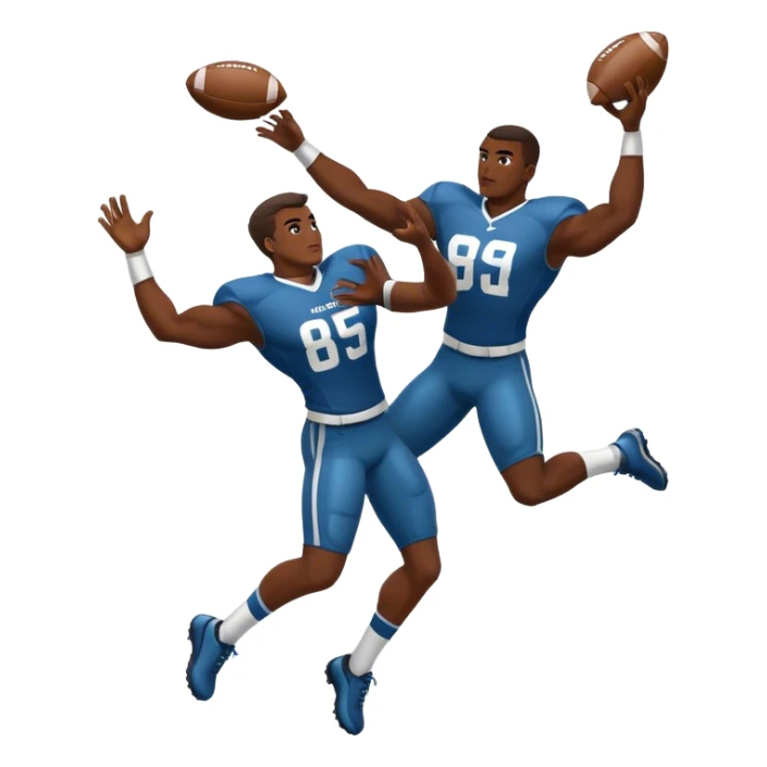 Football player throwing teammate sticker