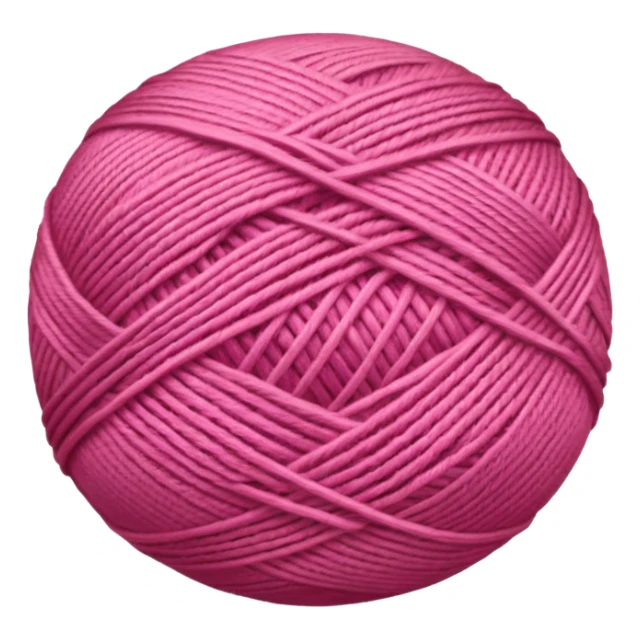 ball of knitting thread pink sticker