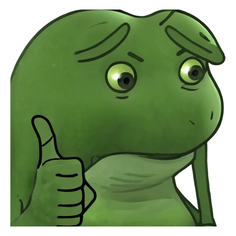 Black girl with her thumb down sticker