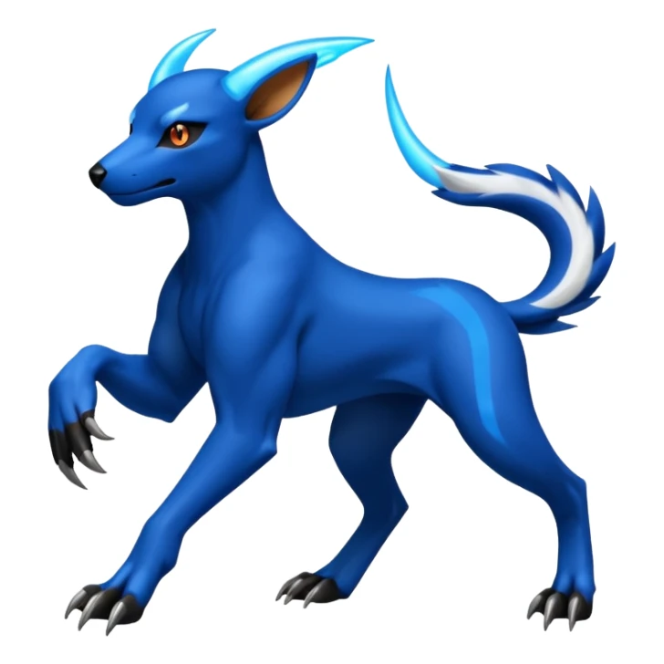 Houndoom-Electrike-Fakémon-hybrid-creature (full body)  sticker
