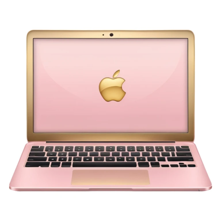 light Pink gold laptop sticker