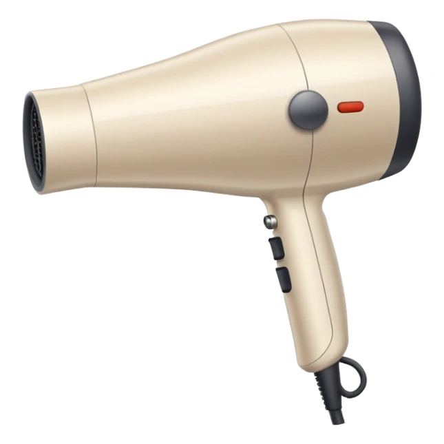 Pale beige hair dryer sticker